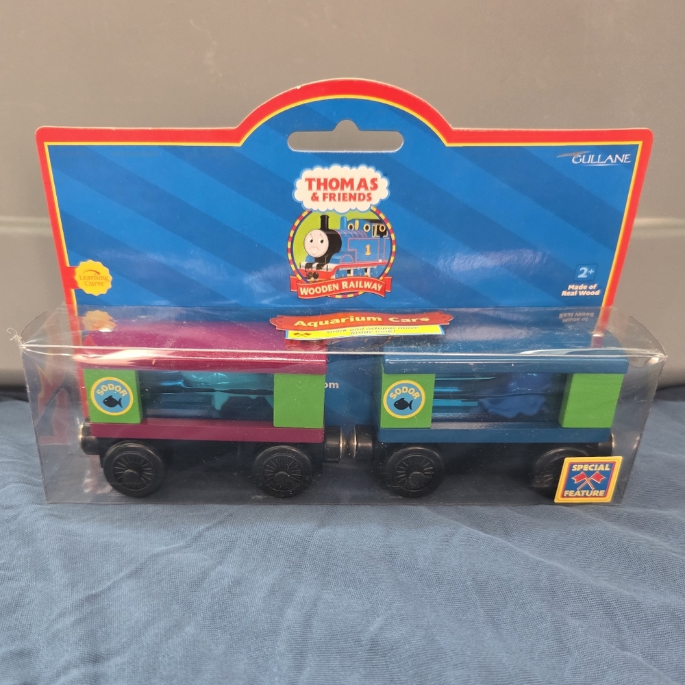 Rare 2001 Thomas & Friends Wooden Railway - AQUARIUM CARS